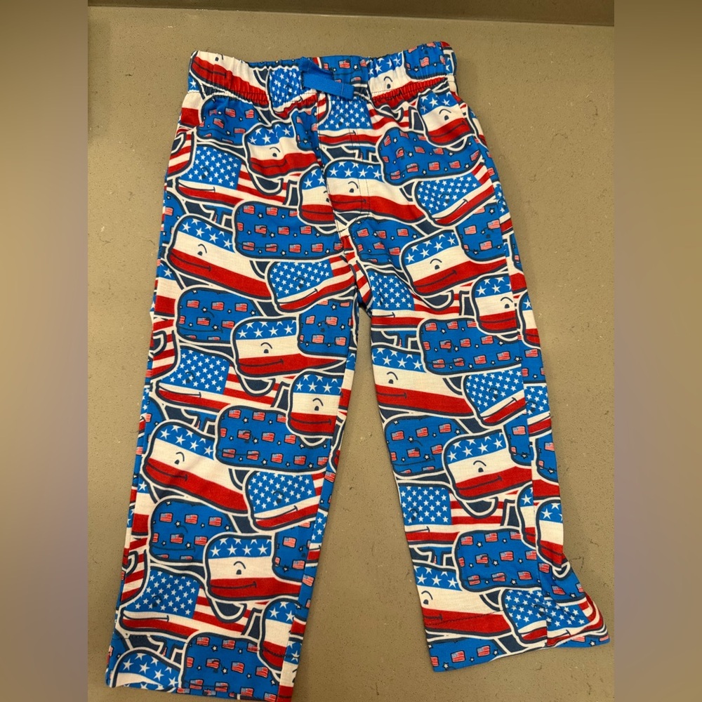 Kids Red, White & Blue American Flag Pajama Pants